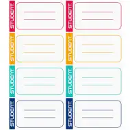 Student füzetcímke 8db