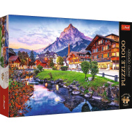 Alpesi falu Svájcban 1000db-os prémium puzzle - Trefl