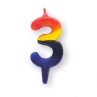 Számgyertya 3-as
