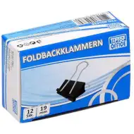 Spirit: Szárnyas fém iratcsipesz 19mm-es 12db-os csomagban