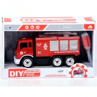 Szerelhető tűzoltóautó vízágyúval 25cm