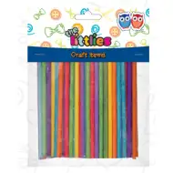 Színes fa pálcikák 4x10mm 100db-os szett