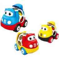 Színes kisautók csörgőlabdával több változatban