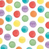 Színes pöttyös papírszalvéta – 2 rétegű, 33x33 cm, 20 db-os szett