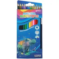 Spirit: 12db-os Aquarell háromszögletű színes ceruza szett ecsettel