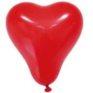 Szív alakú lufik – 8 db-os szett, 25 cm