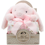 SweetDreams: Takaró és plüss nyuszi rózsaszín színben