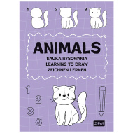 Rajzolj állatokat lépésről lépésre foglalkoztató füzet - Trefl