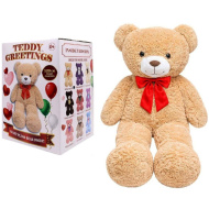 Teddy Greetings: Honey Hugs plüss maci fehér ajándékdobozban 120cm