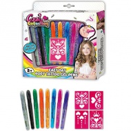 Tetováló zseléstoll készlet sablonokkal 12db-os szett