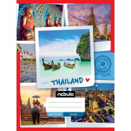 Nebulo: Tűzött vonalas Thaiföld mintás füzet 81-32 A/4