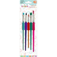 The Littlies: Pasztell színű műanyag ecsetkészlet 5db-os szett