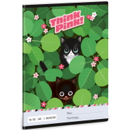 Ars Una: Think Pink cicás 2. osztályos vonalas füzet A/5 16-32