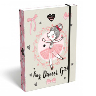 ICO: Lizzysuli Tiny Dancer Lovely Ballerina mintás füzetbox A/5