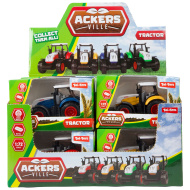 Ackers Ville fém traktor többféle változatban 7cm 1db