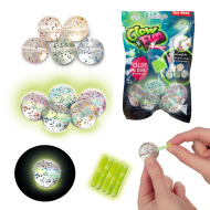 Glow N Fun sötétben világító pattogó gumilabda 5db-os szett