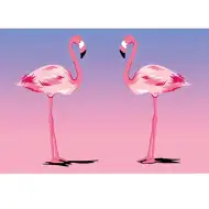 Gyémántszemes kirakó: Flamingók gyémántfestő szett 10x15cm