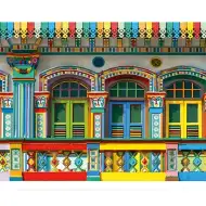 Gyémántszemes kirakó: Dél-Amerika színei gyémántfestő szett 30x40cm