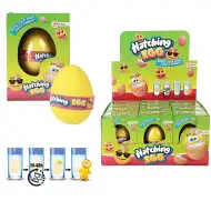 Növekvő smiley figura többféle változatban tojásban 1db