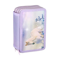 Spirit: Lovas mintás három szintes töltött tolltartó 28db-os