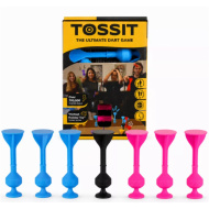 Tossit Starter Pack rózsaszín-kék szilikon tapadókorongos darts társasjáték