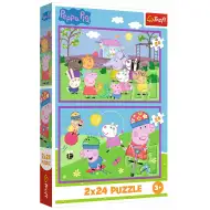 Peppa a játszótéren 2x24db-os puzzle - Trefl