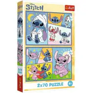 Stitch és barátai 2x70db-os puzzle - Trefl