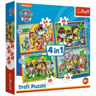 Mancs őrjárat: Nyaral a csapat 4 az 1-ben 35-48-54-70db-os puzzle - Trefl