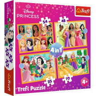 Disney Princess: Disney Hercegnők 4 az 1-ben puzzle - Trefl