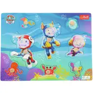 Mancs őrjárat búvárkutyusok bevetésen fa formaillesztő puzzle - Trefl