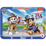 Mancs őrjárat kutyahősök 2 az 1-ben keretes baby puzzle - Trefl