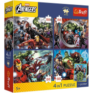 Marvel Bosszúállók - 4 x 88 db-os Premium Plus Kids puzzle - Trefl
