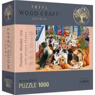 Wood Craft: Kutya barátság 1000db-os prémium fa puzzle - Trefl