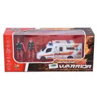 Tűzoltó játékszett autóval és 2db figurával