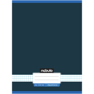 Nebulo: Tűzött kockás grafitkék színű füzet 87-32 A/4