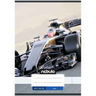 Nebulo: Tűzött versenyautós mintás sima füzet 20-32 A/5