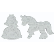 PlayBox: 9mm-es vasalható gyöngy alap unikornis és hercegnő formával 2db