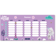 Ars Una: Cute Animals-unikornis egylapos, kétoldalas órarend