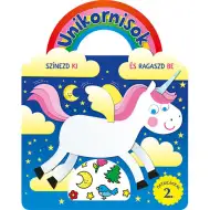 Unikornisok - Színezd ki és ragaszd be matricákkal 2. foglalkoztató füzet