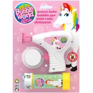 Unikornisos buborékfújó pisztoly szett 60ml folyadékkal