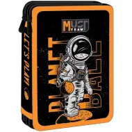 Luna: Must Team Űrhajós fekete-narancssárga 2 szintes töltött tolltartó