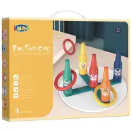 Üveges karikadobáló játékszett