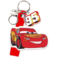 Luna: Disney Verdák Villám McQueen kulcstartó karabinerrel