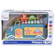 Vidám Busz xilofonnal, golyóvezetővel és formaillesztővel