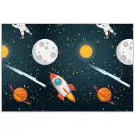 Űrkaland műanyag asztalterítő 120x180cm
