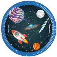 Űrkaland papírtányér 8db-os szett 20cm