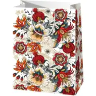 Virág mintás óriás méretű ajándéktáska 40x56x20cm-es