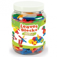 Kétdimenziós építőelemek tároló edényben 180db-os szett - Wader