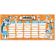 Ars Una: Wheelz egylapos, kétoldalas órarend