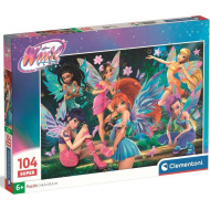 Winx Club tündérei 104 db-os Super Puzzle - Clementoni